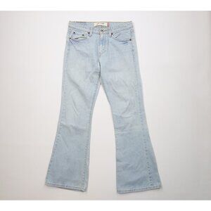 Vintage Y2K 2005 Levis 519 Womens 9 Babydoll Low Rise Flared Denim Jeans Blue